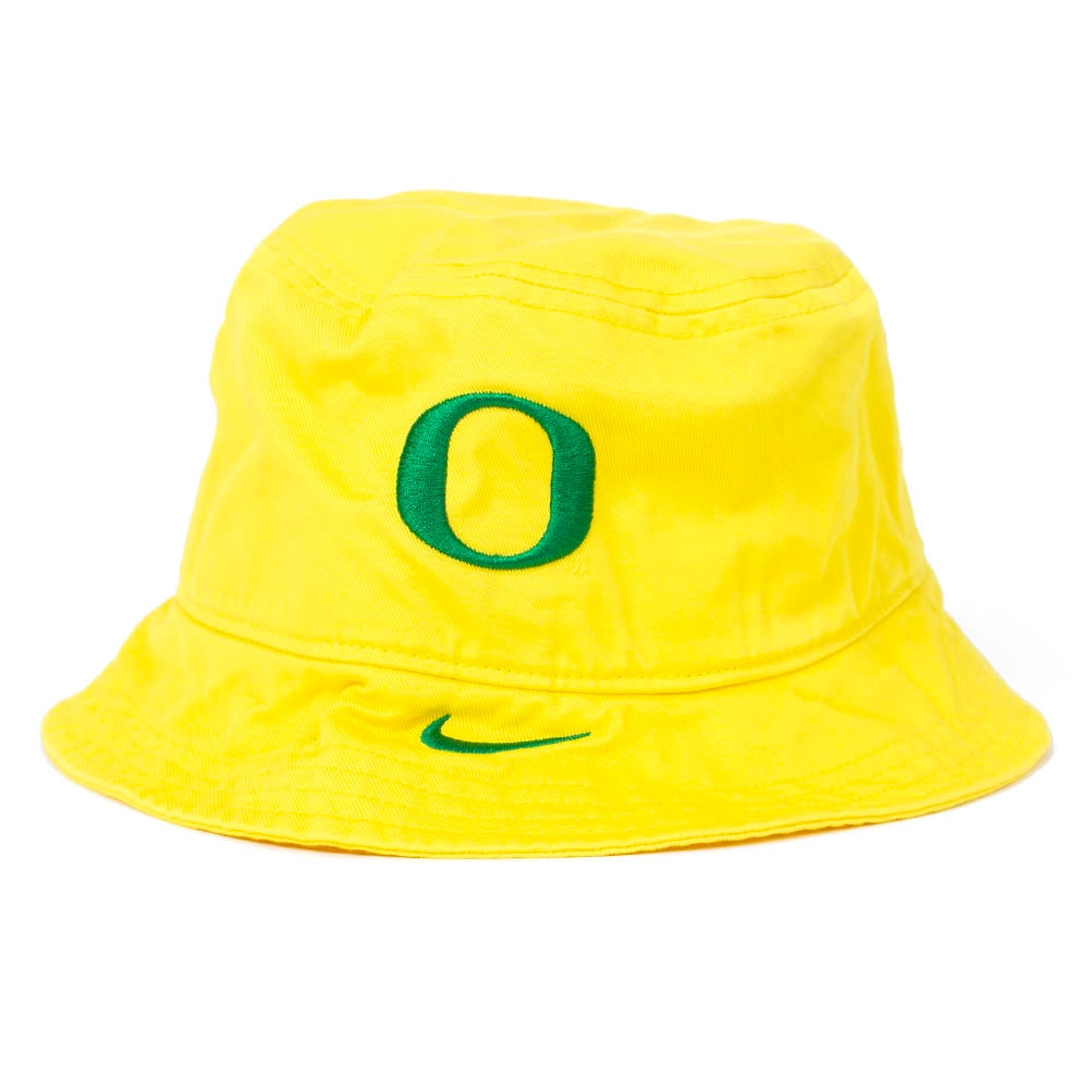 Classic Oregon O, Nike, Yellow, Bucket, Accessories, Unisex, Apex, Twill, Hat, 882844